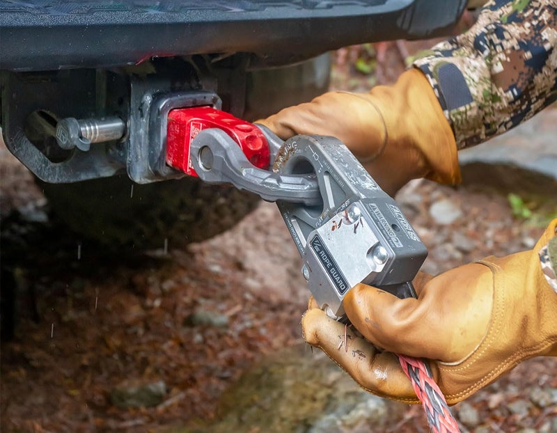 Factor 55 فاكتور 55 00020-04 هيتشلينك 2.0 مصنفة عند 9500 رطل الفشل النهائي عند 51,000 رطل تحويل موصل السحب في مركباتك إلى نقطة استرداد. مثالي لمغامرات الطرق الوعرة 4x4 - أسود - Image 3